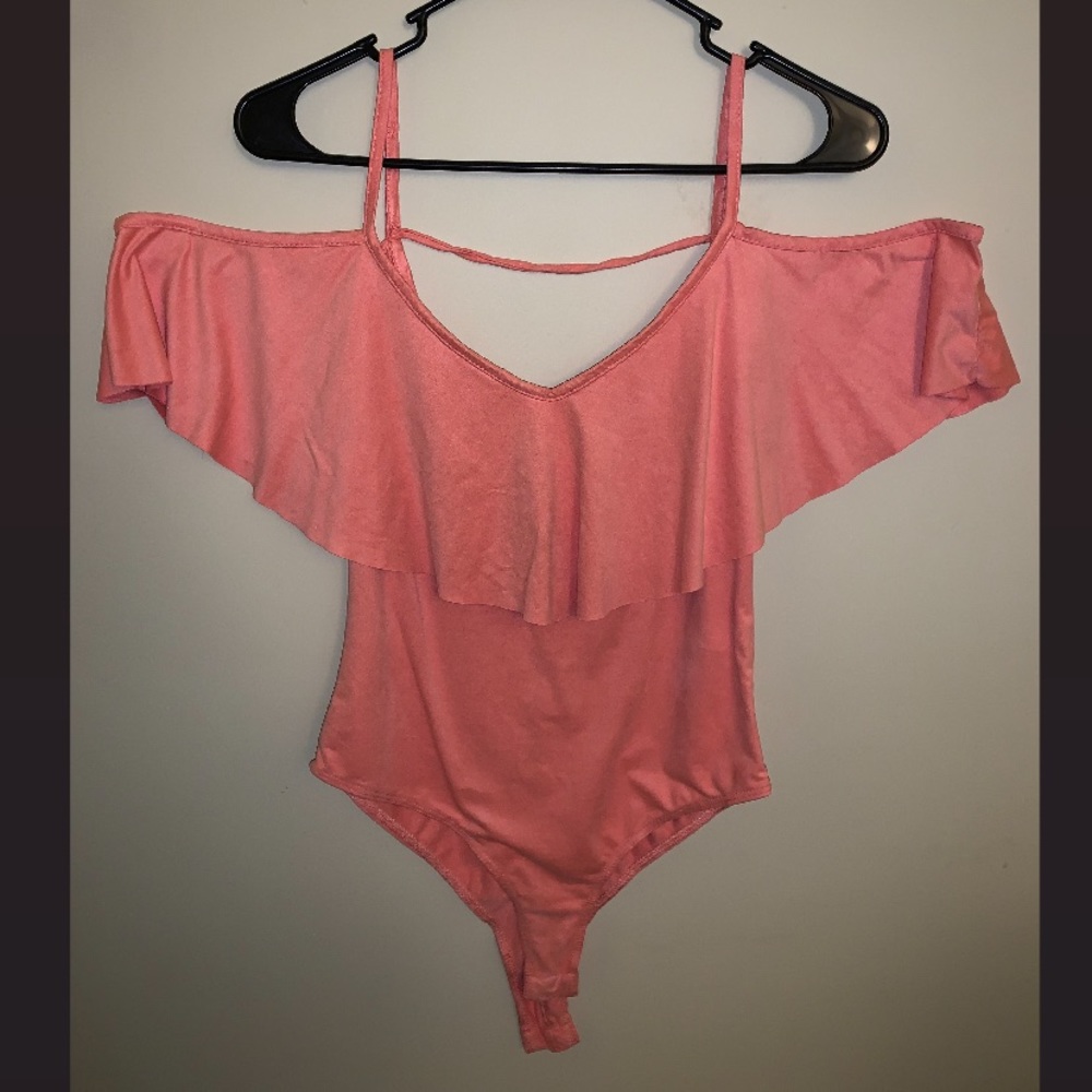 Peach Charlotte Russe Bodysuit